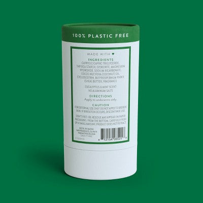 Native Solid Deodorant for Men; Women Eucalyptus; Mint Aluminum; Plastic Free 2.65oz - Imperfect Container