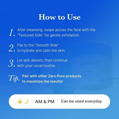 medicube Zero Pore Pad Korean Skincare 5.46oz/70ct - Missing Box
