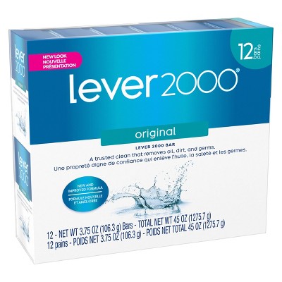 Lever 2000 Original Scent Bar Soap Scented 3.75oz/12pk - New