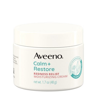 Aveeno Calm + Restore Redness Relief Moisturizing Cream 1.7 oz - New