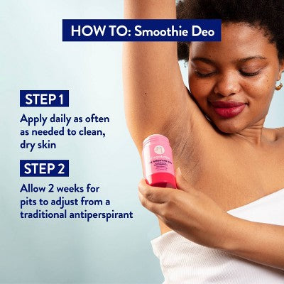 Megababe The Smoothie Deo Fruit Enzyme Daily Solid Deodorant 2.6oz - Imperfect Container