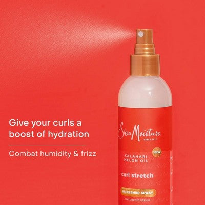 SheaMoisture Curl Stretch Refresher Spray Kalahari Melon Oil & Marula Oil Infused 8 fl oz - New