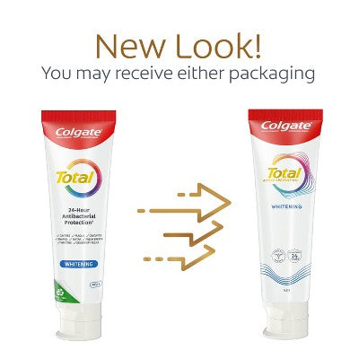 Colgate Total Active Prevention Whitening Toothpaste Mint 5.1oz/2pk - Imperfect Box