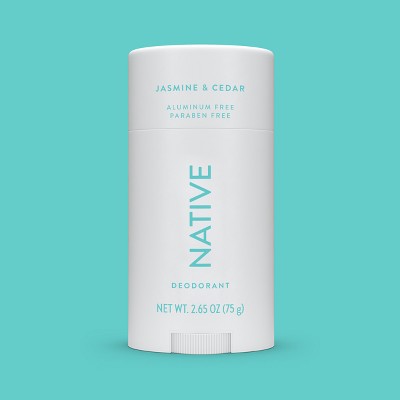 Native Solid Deodorant for Women & Men Jasmine & Cedar  Aluminum-Free 2.65oz  - New