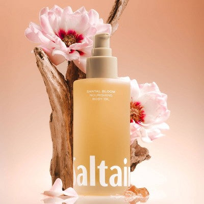 Saltair Nourishing Body Oil for Dewy and Glowing Skin Santal Bloom 4 fl oz - Missing Lid
