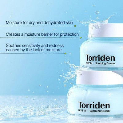 Torriden Dive-In Soothing Cream Calming; Deep Moisturization 2.7 fl oz - Imperfect Box