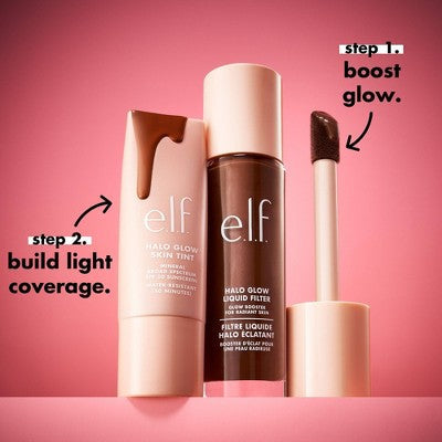 e.l.f. Halo Glow Liquid Filter Highlighter 8.5 Rich 1.06 fl oz - New