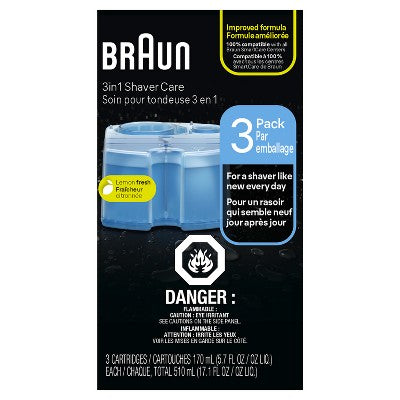 Braun Clean & Renew Refill Cartridges for Clean & Charge Systems CCR 3pk - Imperfect Box