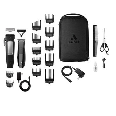 Andis inCred Clipper & Cordless T-Blade Lithium Trimmer Kit 23pc - Imperfect Box