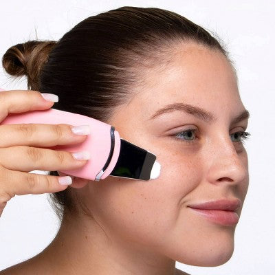 Spa Sciences LELA Ultrasonic Skin Scrubber Spatula Pink - Imperfect Box