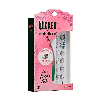 KISS Products Wicked X imPRESS Press-On Self Adhesive False Eyelashes Ozspresso 12ct - New - Osadia Concept Store