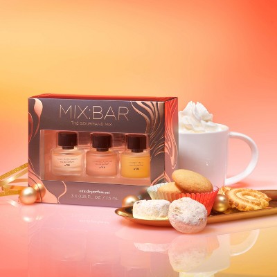 MIX:BAR Mini EDP Trio Gift Set Vanilla Bourbon + Whipped Almond + Honey Milk 3pc - Missing Box