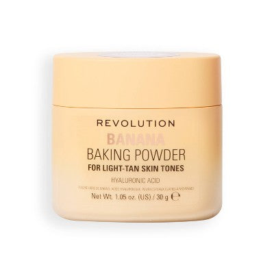Makeup Revolution Loose Baking Powder Banana 1.05oz - Imperfect Container