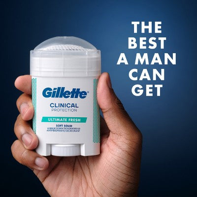 Gillette Clinical Soft Invisible Solid Ultimate Fresh Antiperspirant & Deodorant 2.6oz - Missing Box