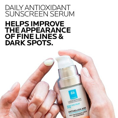 La Roche Posay Anthelios AOX Daily Antioxidant Face Serum with Sunscreen SPF 50 1 fl oz - New
