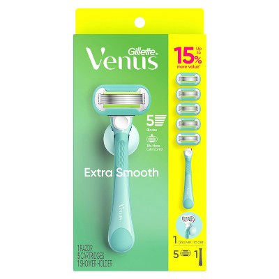 Venus Extra Smooth Value Pack Women's Razor + 5 Razor Blade Refills - Imperfect Box