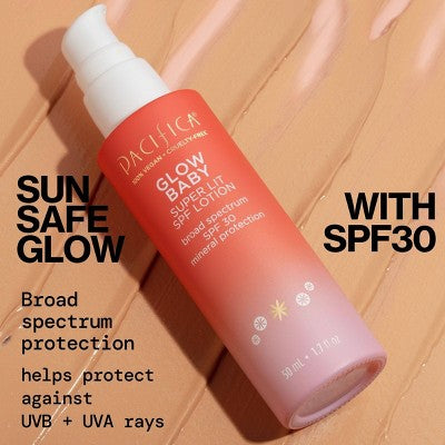 Pacifica Glow Baby Super Glow Face Lotion SPF 30 1.7 fl oz - Imperfect Box