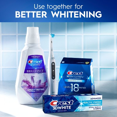 Crest 3D White Advanced Teeth Whitening Toothpaste Arctic Fresh 3.3oz - Missing Box