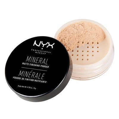 NYX Professional Makeup Mineral Matte Finishing Loose Powder Light Medium 0.28oz - Imperfect Container