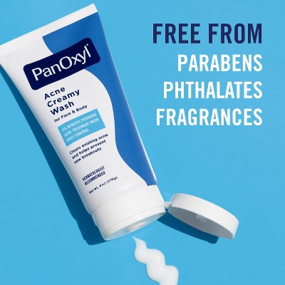 PanOxyl 4% Benzoyl Peroxide Acne Creamy Wash for Face & Body 6oz - Missing Box