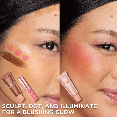 L'Oreal Paris True Match Lumi Le Liquid Blush for Cheeks Dewy Bright Pink 0.33 fl oz - Imperfect Container