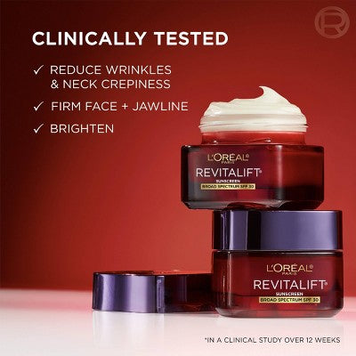 L'Oreal Paris Revitalift Triple Power Anti-Aging Face Moisturizer SPF 30 1.7 oz - Imperfect Box