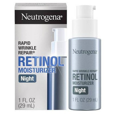 Neutrogena Rapid Wrinkle Repair Retinol Night Face Moisturizer 1 fl oz - Imperfect Box