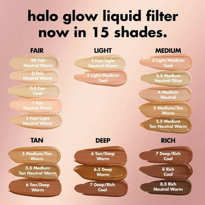 e.l.f. Halo Glow Liquid Filter Highlighter 8.5 Rich 1.06 fl oz - New