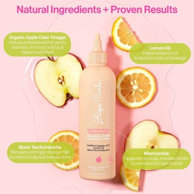 Rizos Curls Apple Cider Vinegar Scalp & Hair Rinse 10 fl oz - New - Osadia Concept Store