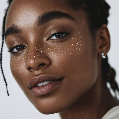 Fazit Silver Glitter Freckle Makeup Patches - New
