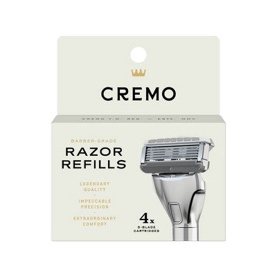 Cremo Barber Grade Razor Refills 4ct - Imperfect Box