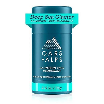 OARS + ALPS Men's Sensitive Roll-On Natural Deodorant Deep Sea Glacier 2.6oz - New