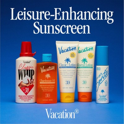 Vacation Chardonnay Oil Sunscreen SPF 30 3.4 fl oz - Small Amount Missing