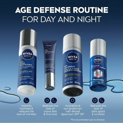 NIVEA Men Age Defense Daily Face Moisturizer with SPF 30 1.7 fl oz - Imperfect Box