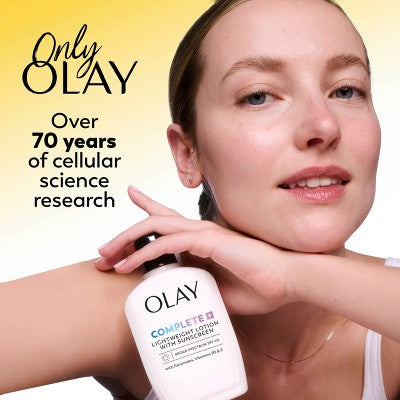 Olay Complete Face Lotion Moisturizer with Sunscreen Sensitive Skin SPF 15 6 fl oz - Imperfect Box