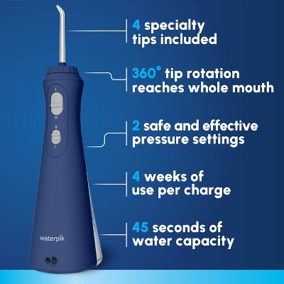 Waterpik Cordless Plus Rechargeable Water Flosser Blue - Imperfect Box