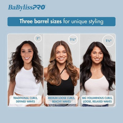 BaBylissPRO Nano Titanium Extended Barrel Curling Iron Blue - Imperfect Box