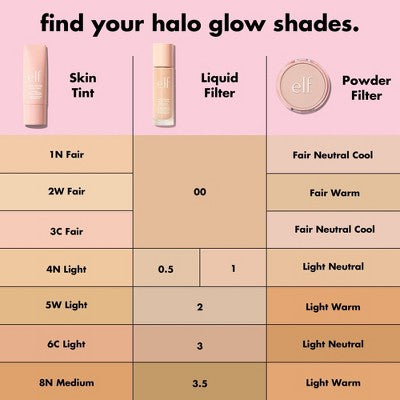 e.l.f. Halo Glow Liquid Filter Highlighter 8.5 Rich 1.06 fl oz - New