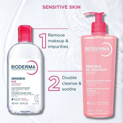 Bioderma Sensibio Foaming Gel Facial Cleanser 16.9 fl oz - Imperfect Container