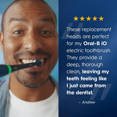 Oral-B iO Ultimate Clean Replacement Brush Heads Black 2ct - Imperfect Box