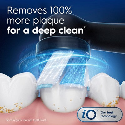 Oral-B iO Ultimate Clean Replacement Brush Heads Black 2ct - Imperfect Box