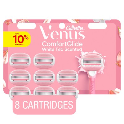 Venus Comfort Glide White Tea Women Razor Blade Refills  8ct - Imperfect Box