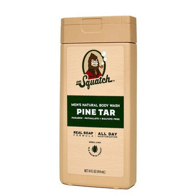 DR. SQUATCH Men's Natural Body Wash Pine Tar 14 fl oz - New