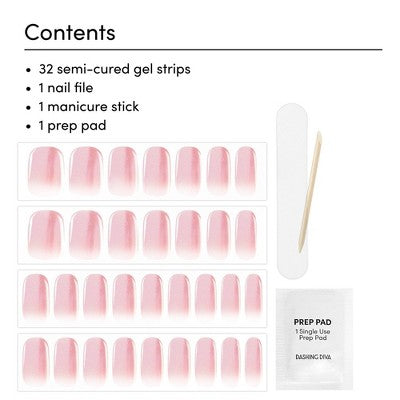 Dashing Diva Glaze Semi-Cured Gel Nail Polish Strips Jelly Glaze 32ct - New - Osadia Concept Store