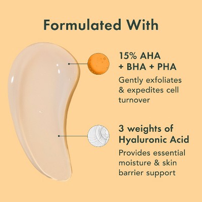 Rael Miracle Clear Brightening Triple Acid Face Exfoliant Gel-Serum 1.7oz - New