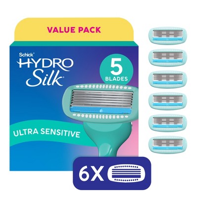 Schick Hydro Silk Sensitive Women's Razor Blade Refills 6 ct - Imperfect Box