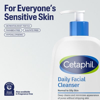 Cetaphil Daily Facial Cleanser 16 fl oz - Small Amount Missing