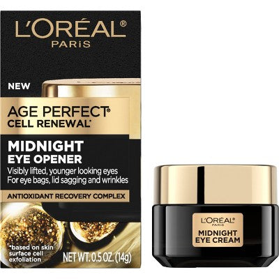 L'Oreal Paris Age Perfect Cell Renewal Midnight Eye Cream 0.5 fl oz - Imperfect Box