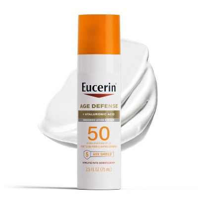 Eucerin Age Defense Face Sunscreen Lotion SPF 50 2.5 fl oz - Missing Box