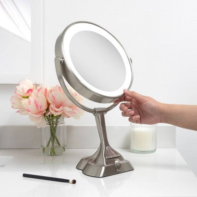 LED Variable Lighted Vanity Mirror Zadro: 10x Magnifying - Imperfect Box